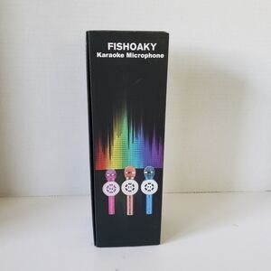 NWT,Fishoaky Karaoke Microphone.